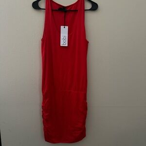 Bobi Red Sleeveless Dress